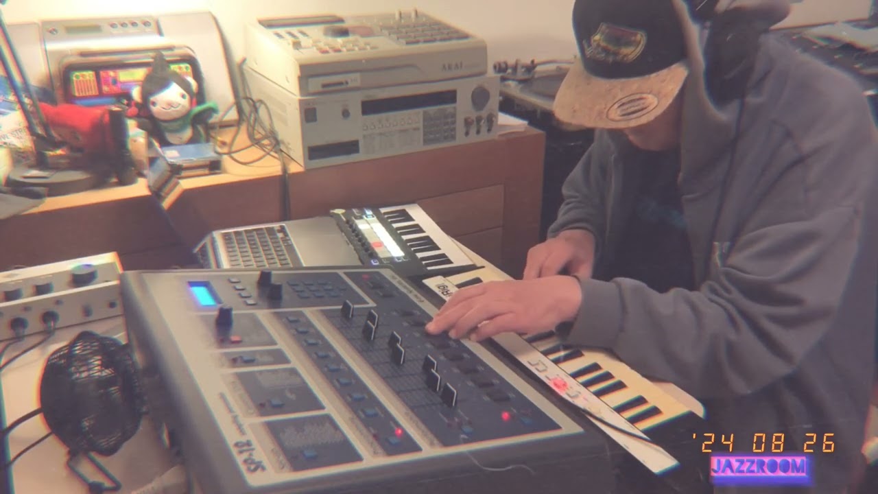 @jazzroom  - Emu SP12 Beat Making - chill boom bap hip hop