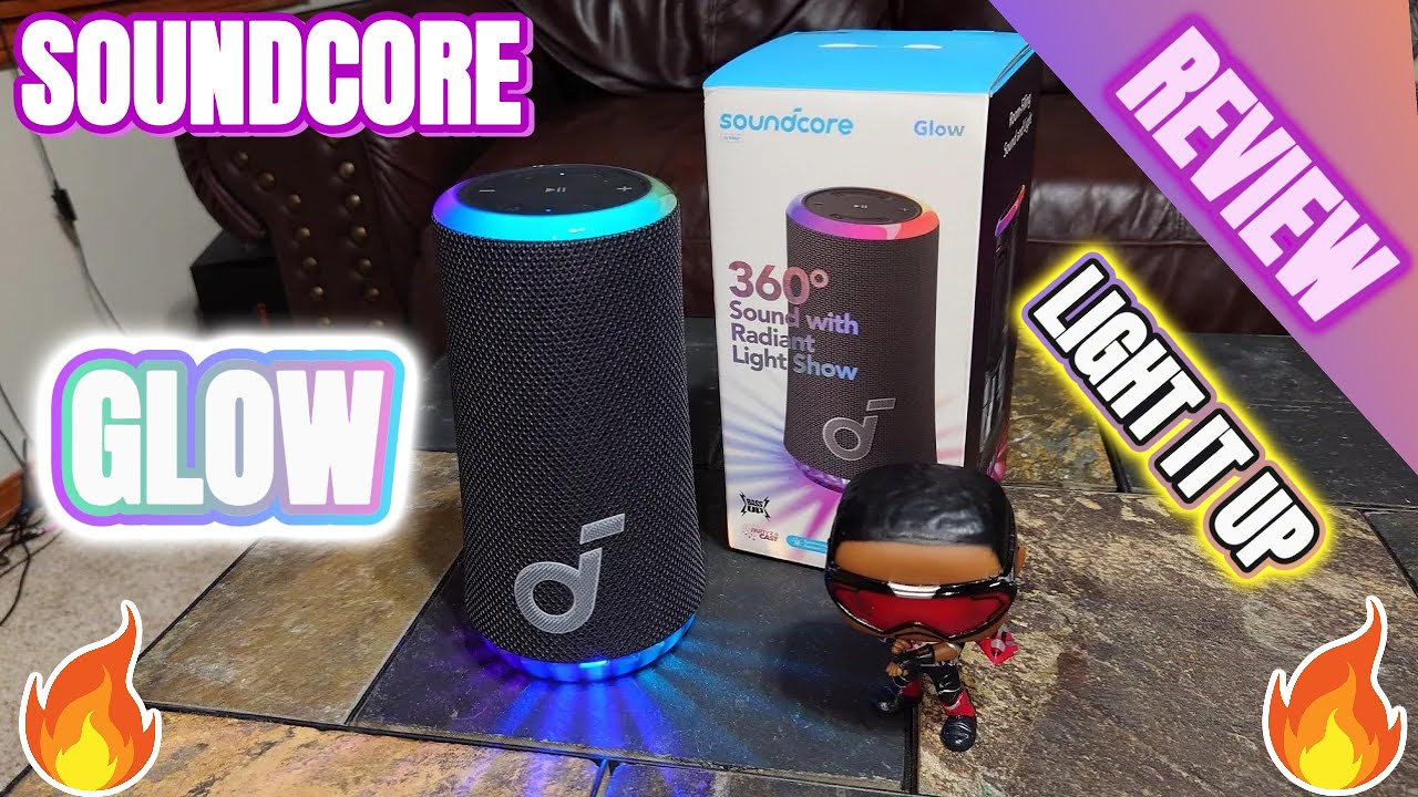New Release! Soundcore Glow Portable Bluetooth Speaker- Unboxing, First Look, Sound & Lights 🎇 Demo.