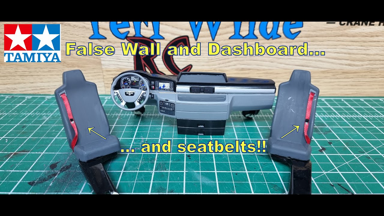 Tamiya MAN TGX - Проект Ainscough - Эпизод 6 - Фальш-стена и интерьер кабины - 4k