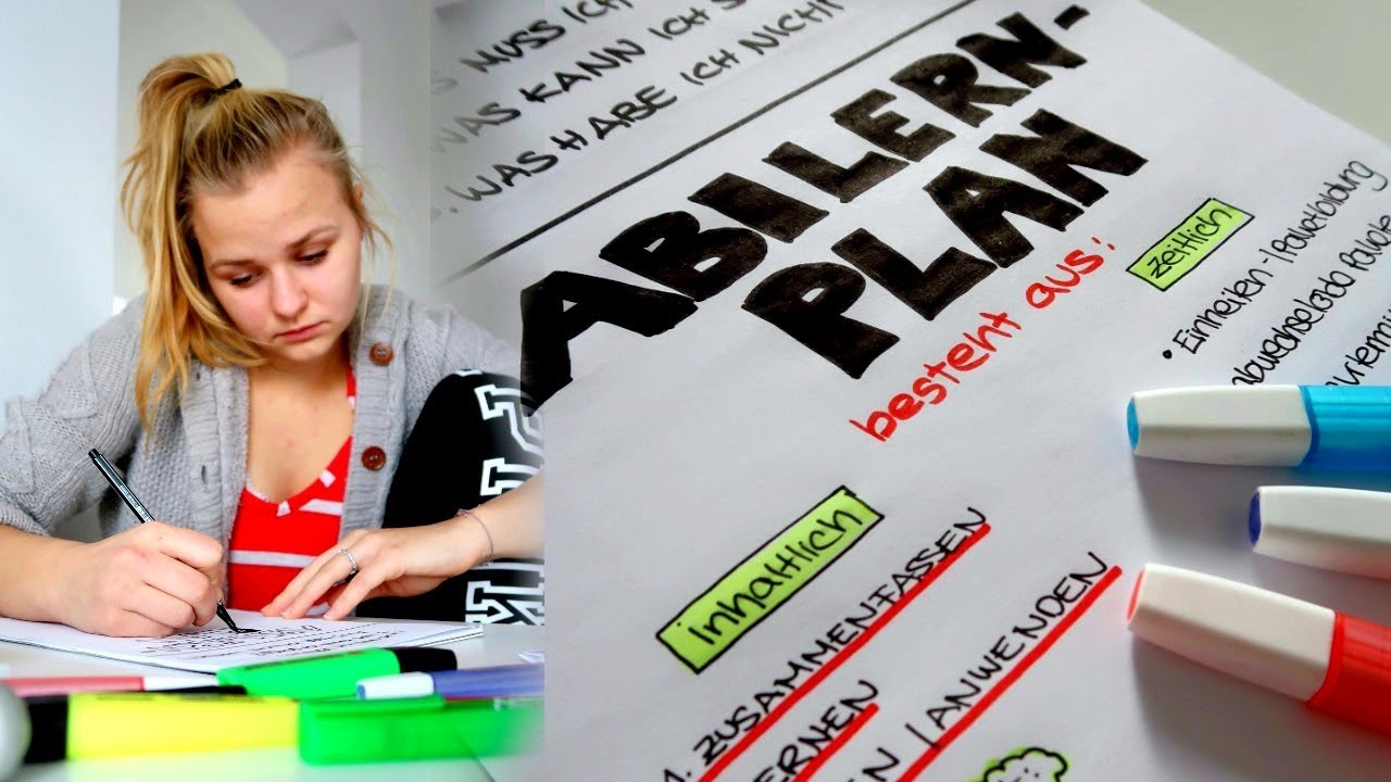 STRESSFREIES ABITUR: Lernplan erstellen! // Miss Aliana