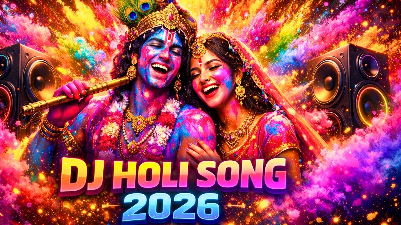 DJ Pe Nache Radhe Krishna 🔥 धमाकेदार होली गीत 2026 | New Holi DJ Song (Official Video)