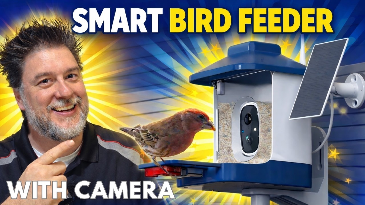 Smart Bird Feeder with Camera 🐦📷 | AI Bird ID, HD Live Video & Solar WiFi Review 🌞📲