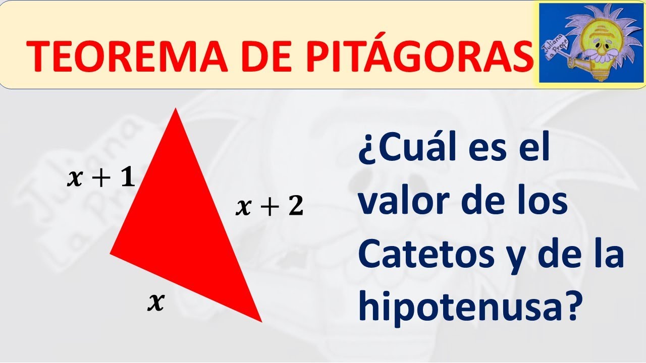 📐 Cómo hallar los 2 CATETOS y la HIPOTENUSA de valor x de un TRIÁNGULO RECTÁNGULO Juliana la Profe