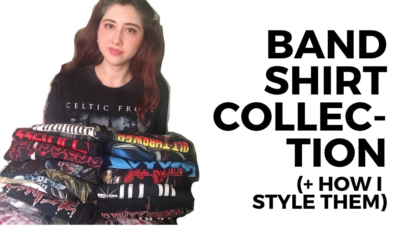 Band shirt collection + how I style them (metal, goth)