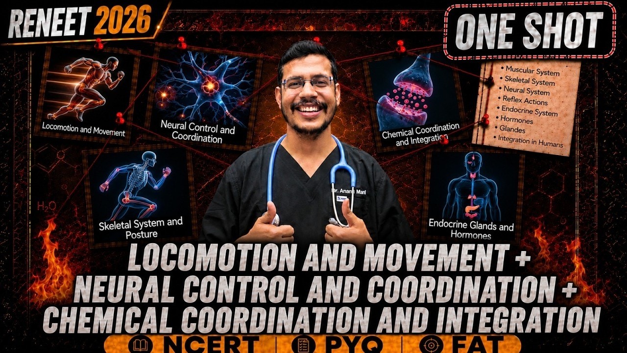 Complete Human Physiology (Part-2) | Re NEET 2026 | NCERT + PYQ + FAT #reneet2026 #neetbiology