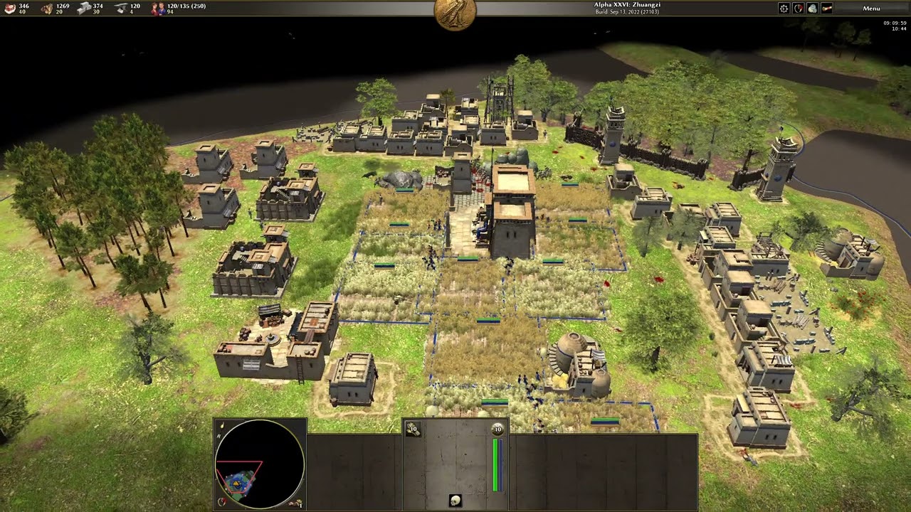 0 A.D Alpha 26, 1v7 vs Very Hard AI | Defesive play