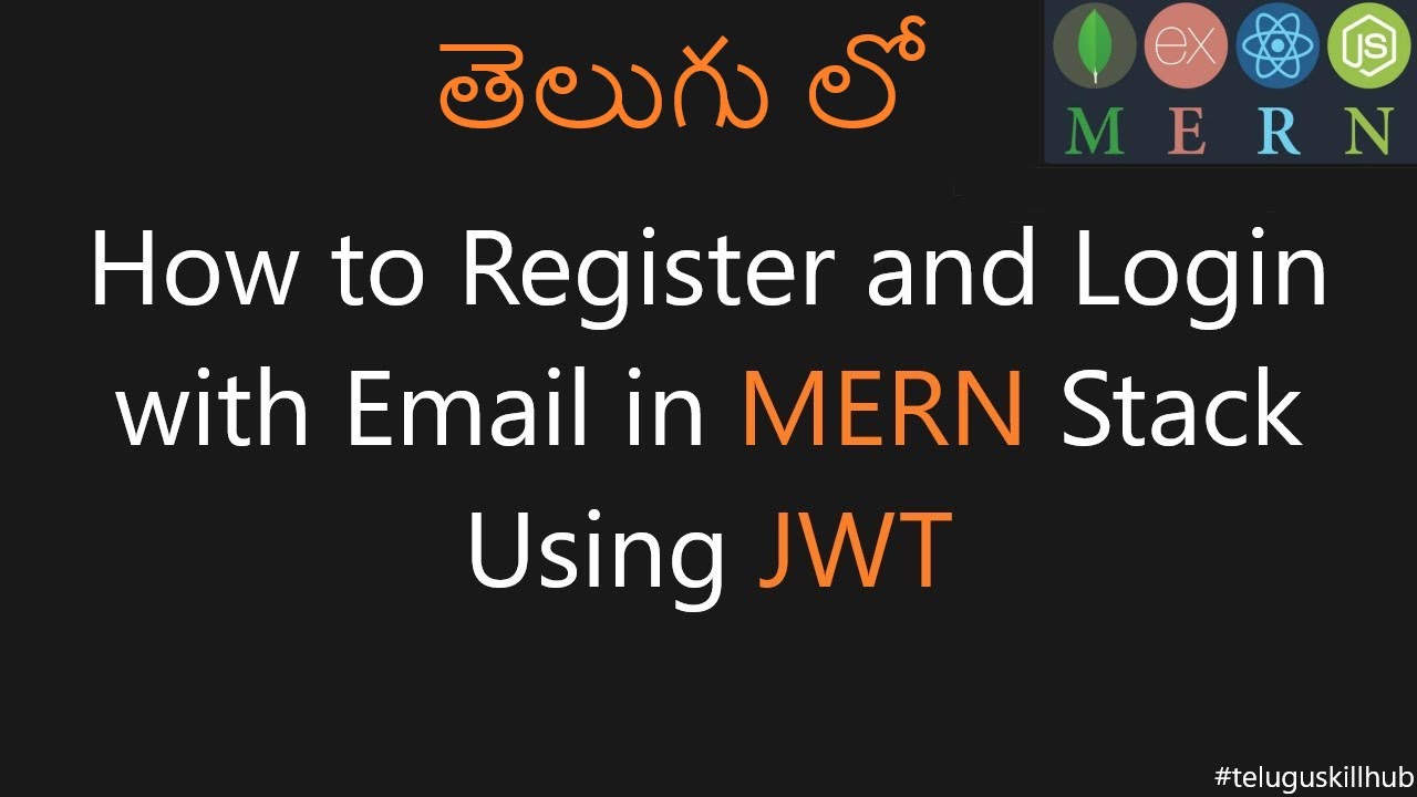 User Authentication in MERN Stack Using JWT + Private Routes in Telugu | MERN Stack in Telugu