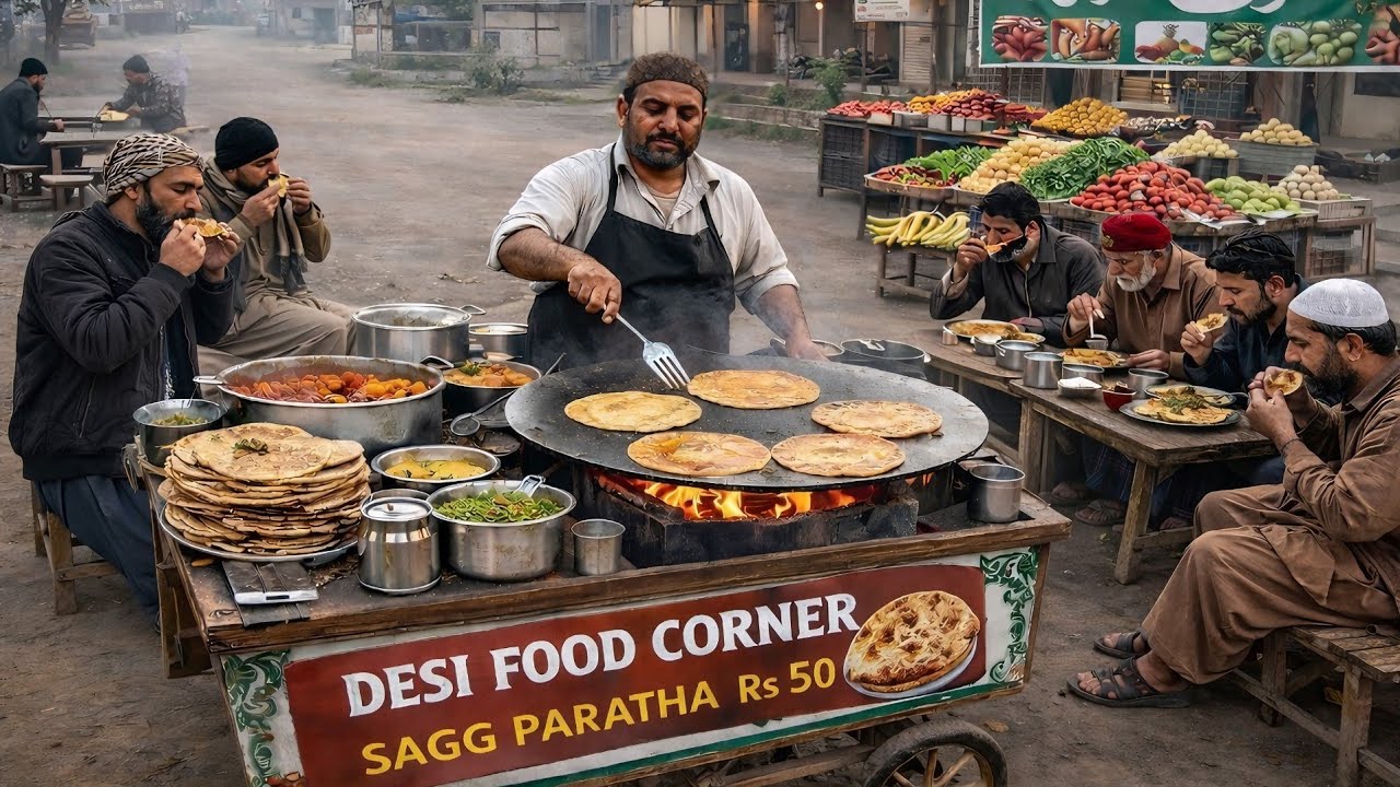💯WORLD’S MOST SATISFYING STREET BREAKFAST 😍 | BUDGET FRIENDLY STREET NASHTA IN PAKISTAN 🇵🇰