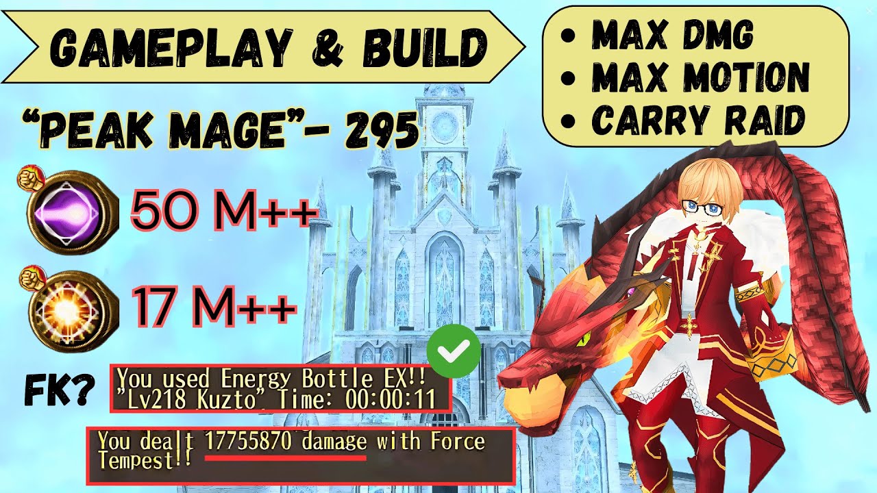 Raid Mage Build & Gameplay on Water Raid (No Weapon Boost) - Toram Online (Jan 2025)