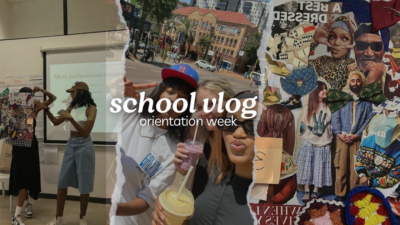 UNI DIARIES: ORIENTATION WEEK : 1ST YEAR STUDENT  STADIO SCHOOL OF FASHION || South African Youtuber