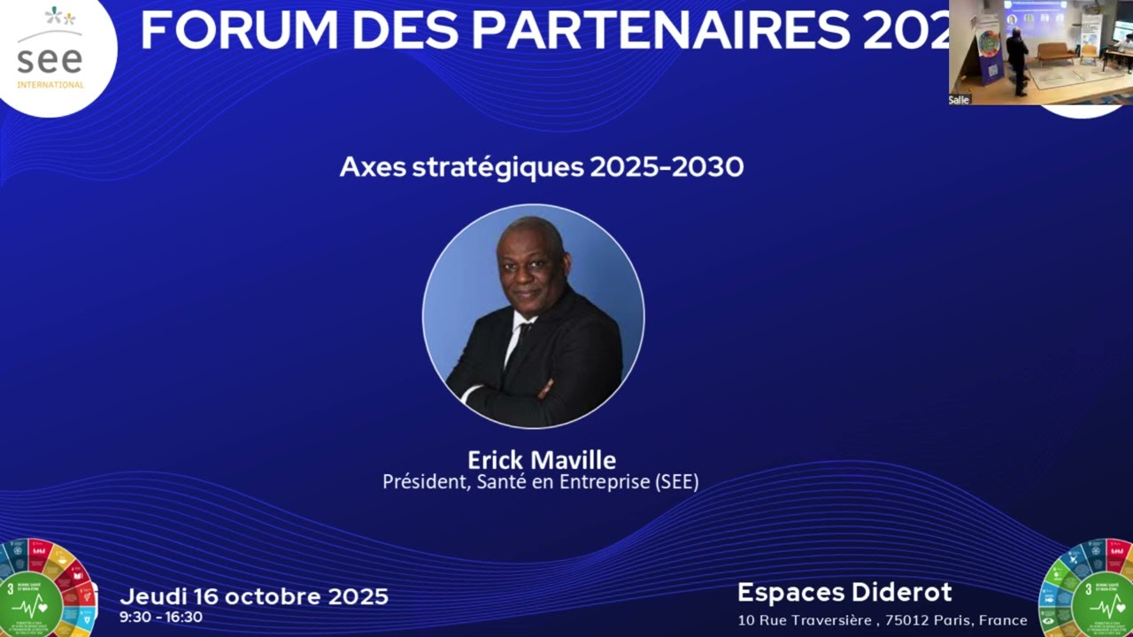Axes stratégiques 2025-2030 - Erick Maville, Président, SEE