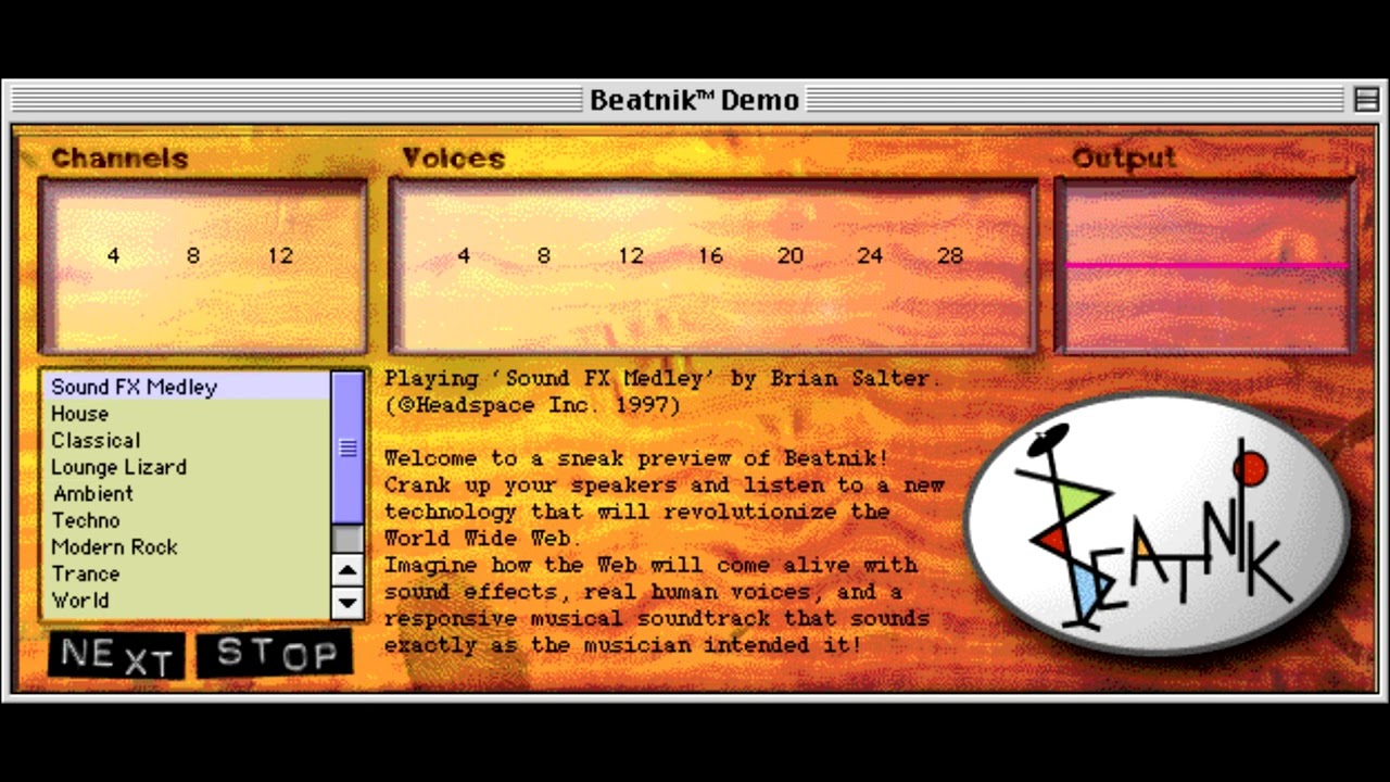 Brian Salter, Paul Sebastien, Kean Freitas, Thomas Dolby - Beatnik Demo music (1997)