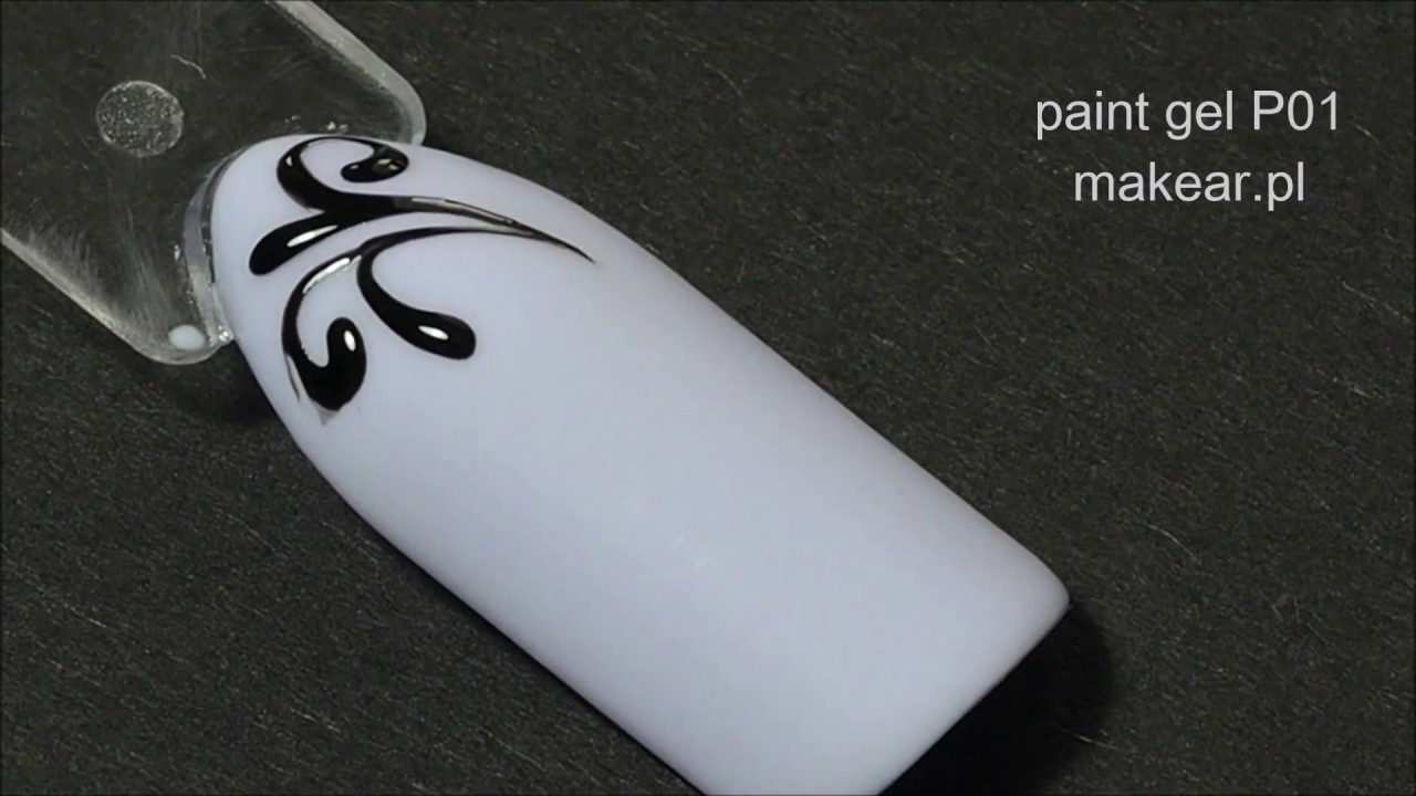 Ornamenty, paint gel P01 makear.pl