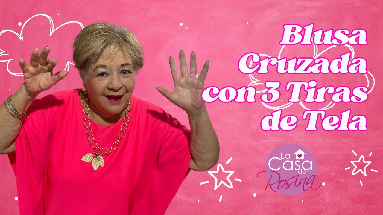 ¡Haz esta blusa con 3 tiras y sin estrés! Aprende rápido con Rosina