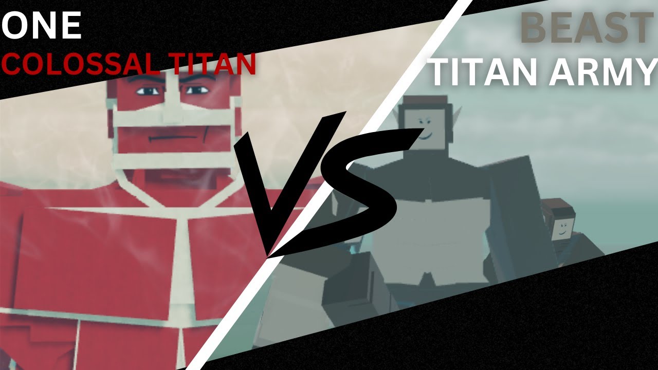 1 Colossal Titan VS. Beast Titans | Attack on Shenanigans