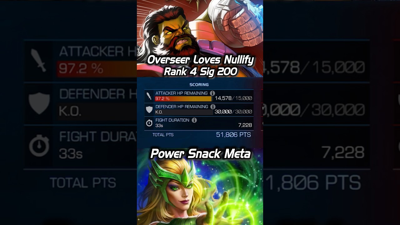 Overseer Is FAST Against Nullify! #mcoc #battlegrounds