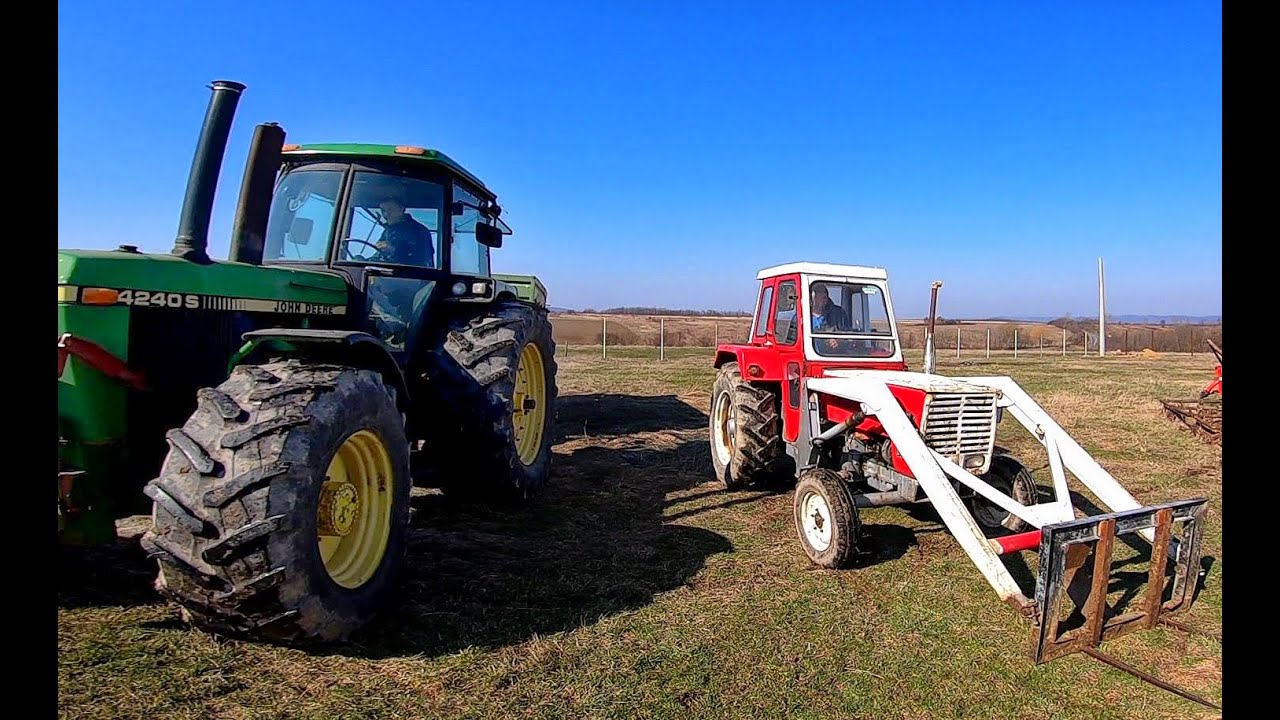 Farming day-Tractor Steyr 50 & John Deere 4240 S 🤠🌿🚜