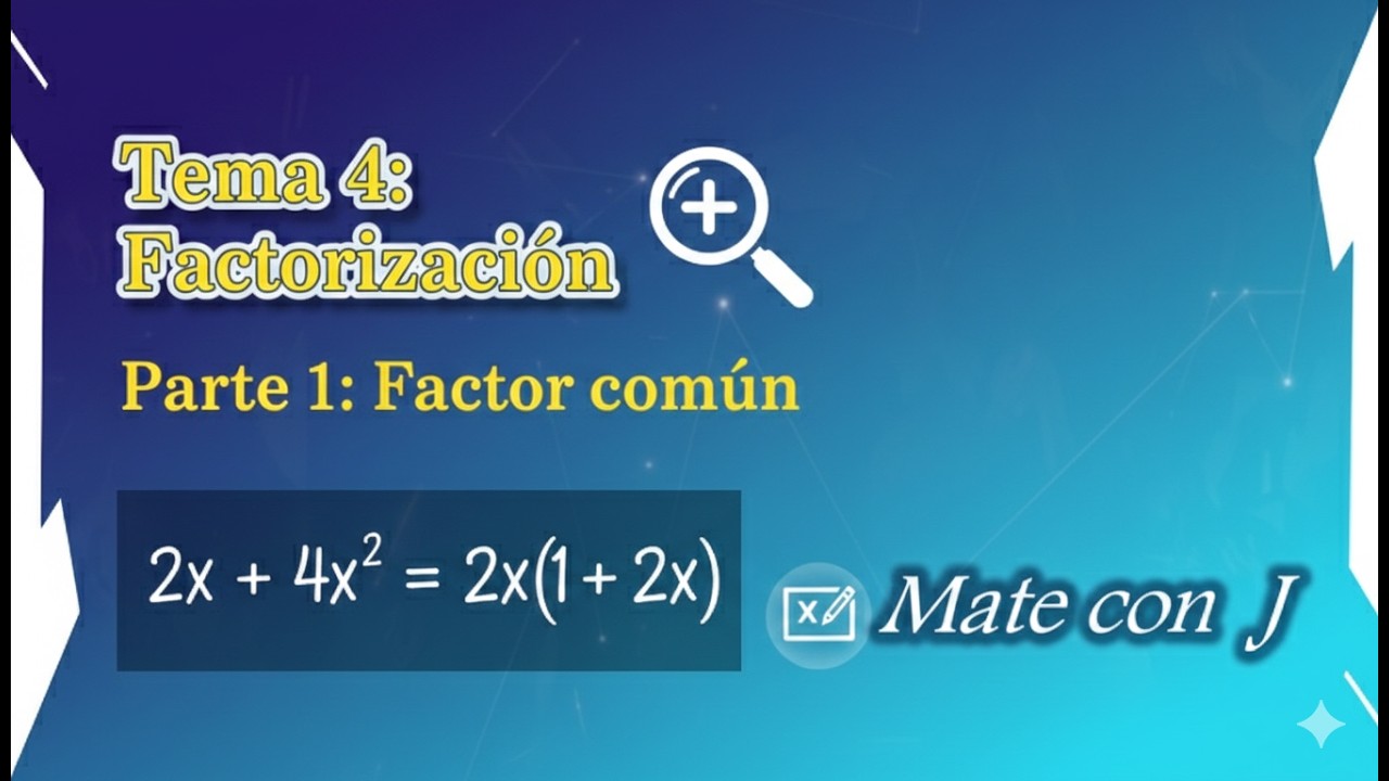 🔍 Factor Común desde Cero | ¡El primer paso para factorizar!
