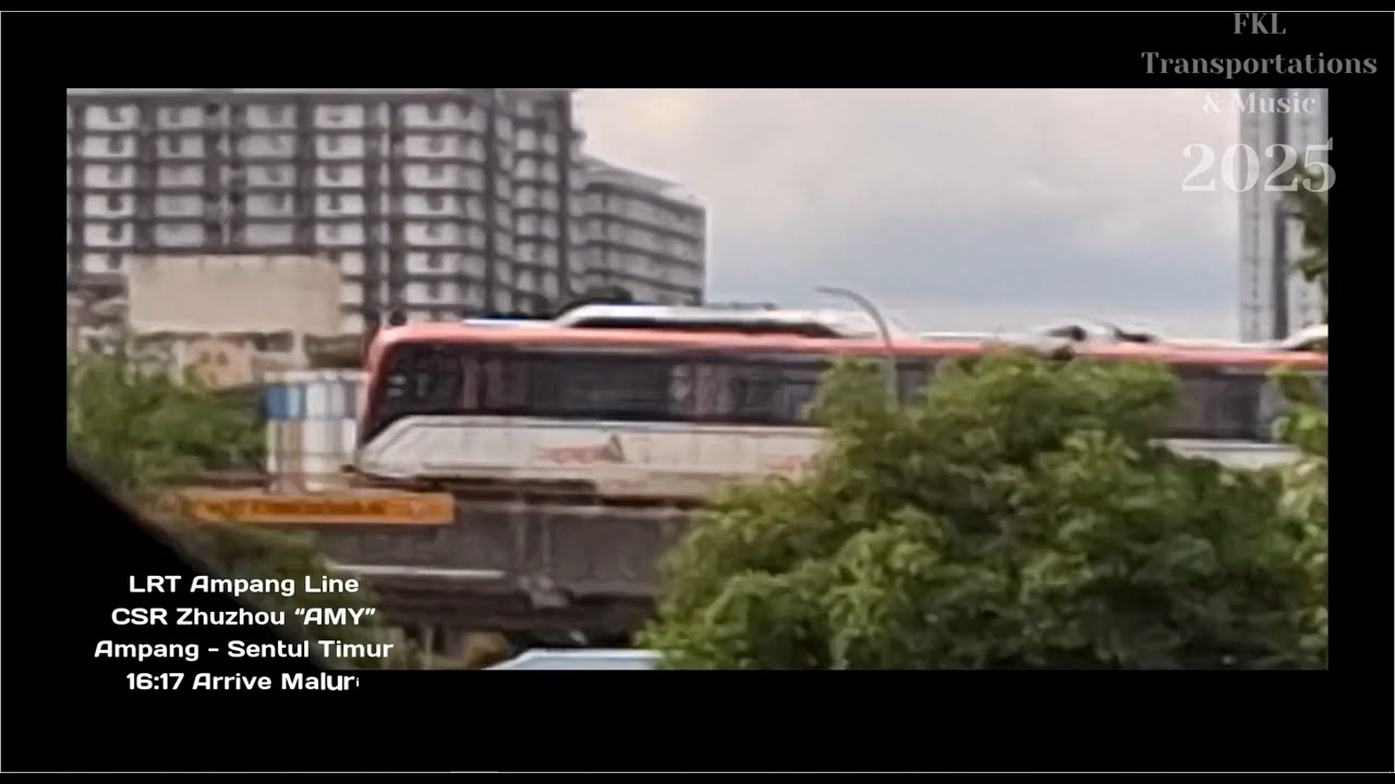 06/12/2025 LRT Ampang Line CSR Zhuzhou "AMY" Arriving Maluri