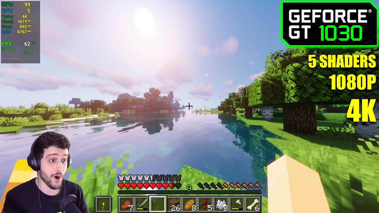 GT 1030 | Minecraft Java - 1080p & 4K - With and without Shaders! - EP4