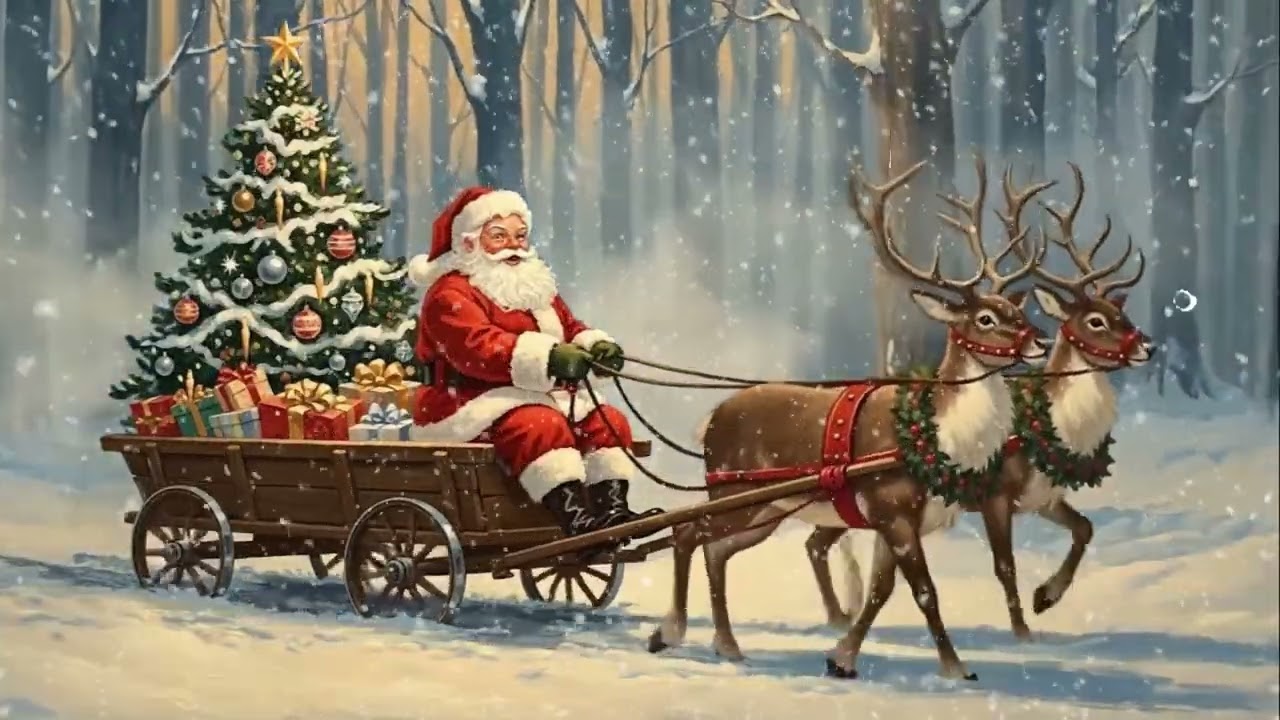 Santa Claus Sleigh Ride ❄️ Vintage Christmas Songs & 1940s Oldies