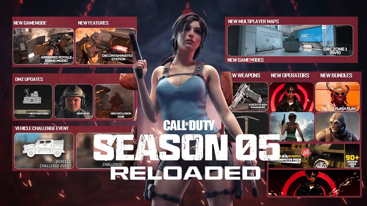 MW2 SEASON 5 RELOADED LEAKS 21 SAVAGE, LARA CROFT, FLAVA FLAV MODERN WARFARE 2 WARZONE 2 NEW UPDATE
