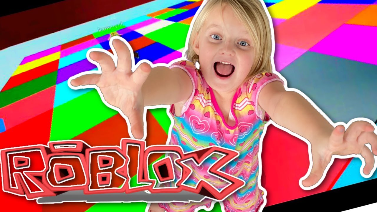 LAST to FALL in ROBLOX with PARKER! Color Block Challenge ROBLOX