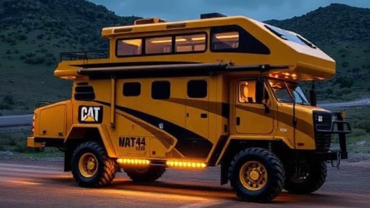 Двухэтажный автодом Caterpillar 6×6 #автомобиль #автодом #жизньвавтодоме