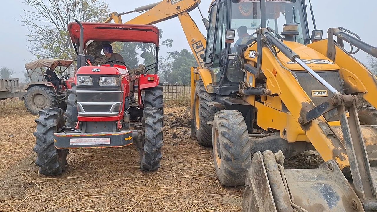 Jcb 3dx Eco Working With Mahindra Yuvo Tech Plus 575 | Sonalika Rx47 | SD Di Farm Plus 