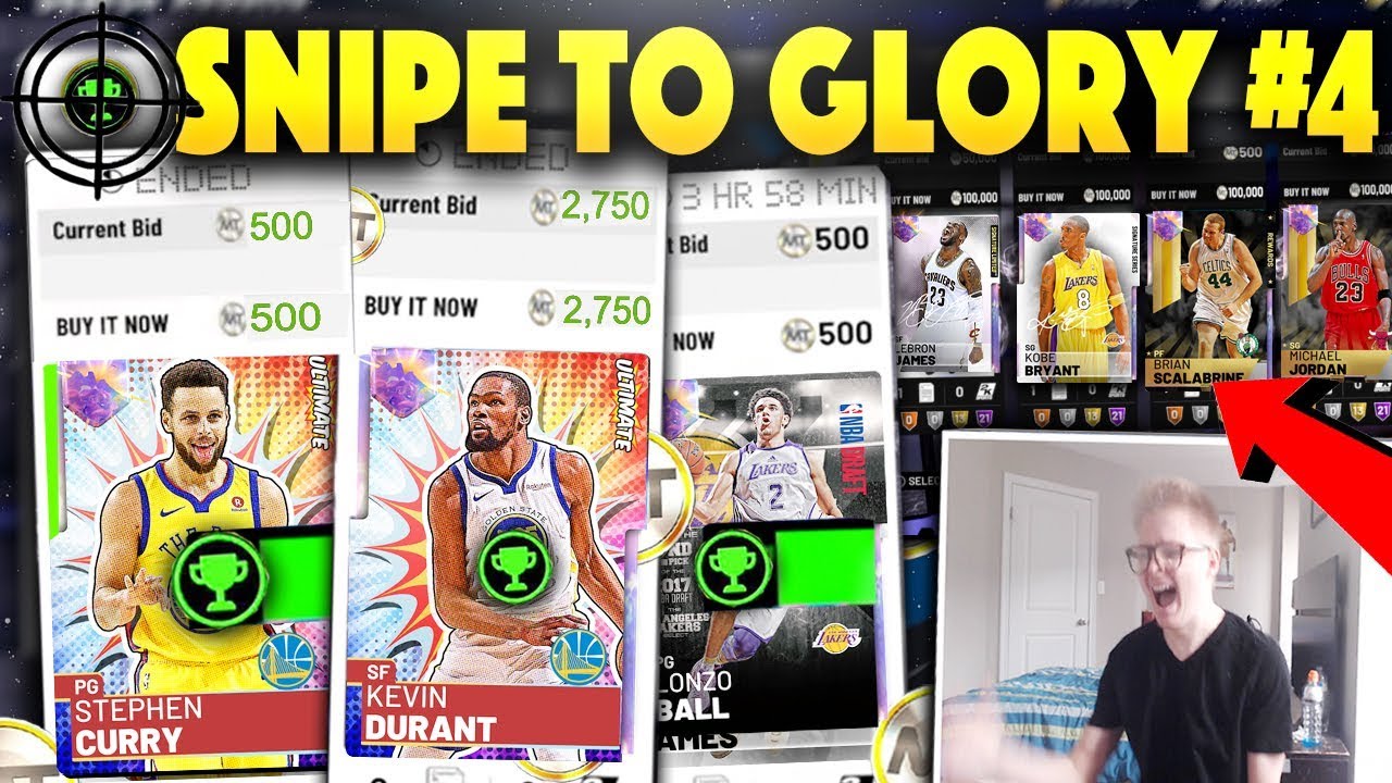 SNIPE TO GLORY #4 INSANE 500 MT GALAXY OPAL SNIPES!! CRAZY KOBE BRYANT SNIPE!! NBA 2K19
