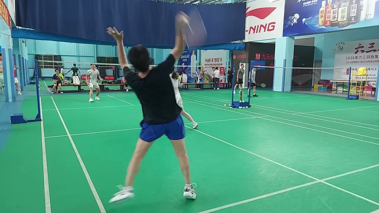 Badminton game, Zhongshan, China 2 26 26 2