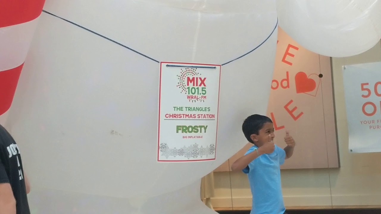 Giant frosty Inflatable in this mall!