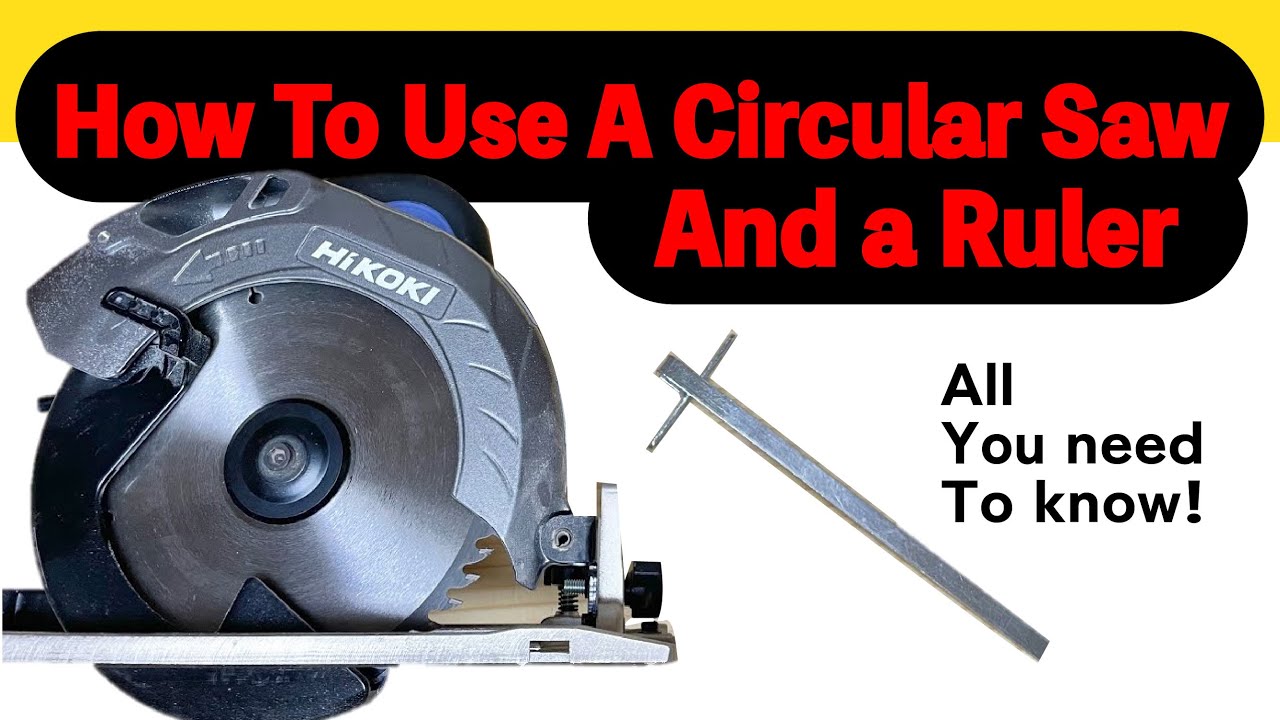 【circular saw】【Ruler】How to use an electric circular saw and a ruler, the basics of basics.