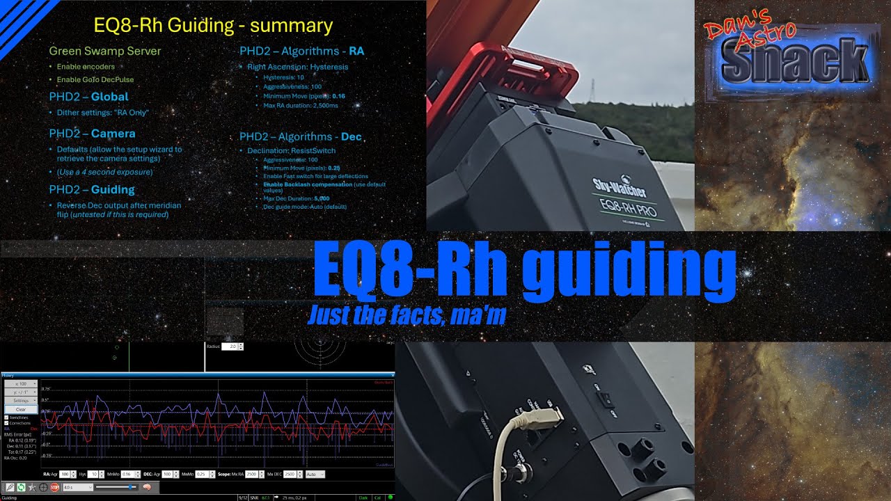 Sky-Watcher EQ8-RH guiding - just the facts ma'm