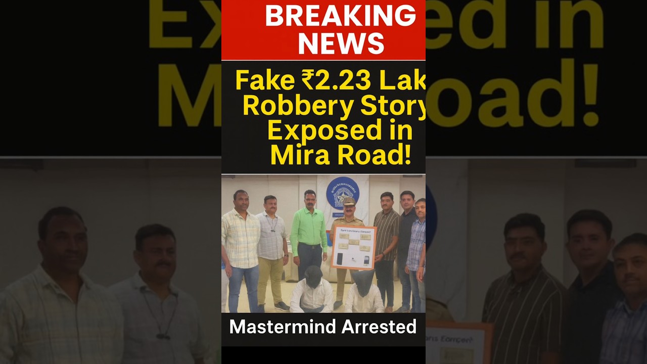 Fake ₹2.23 Lakh Robbery Story Exposed in Mira Road! Mastermind Arrested 🔥