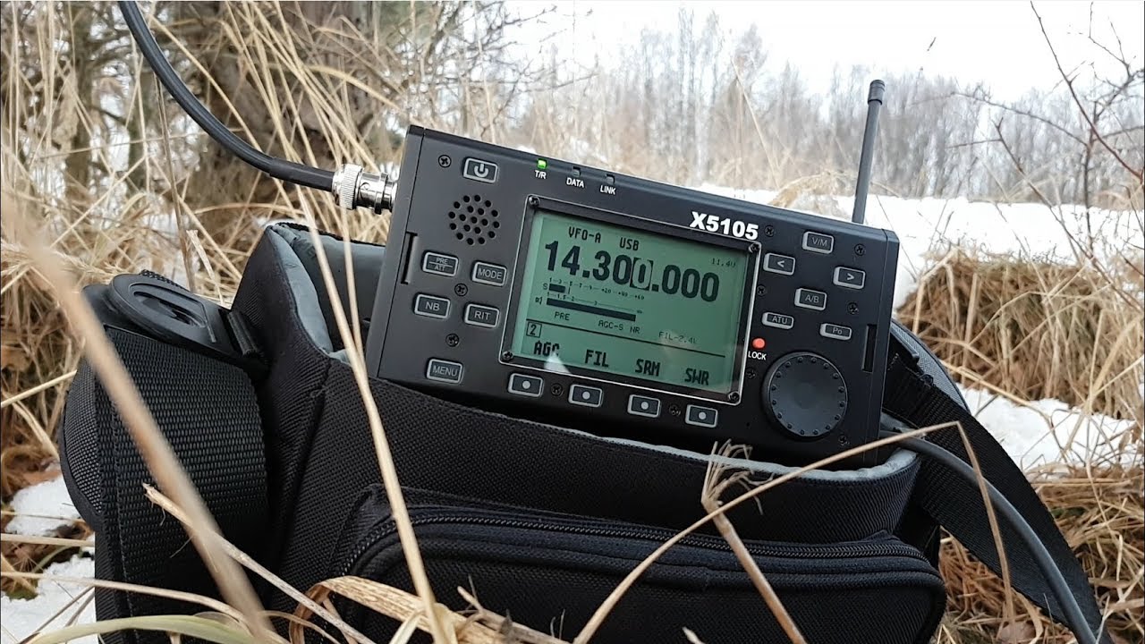 XIEGU X5105 and UltraLight MLA antenna QRP