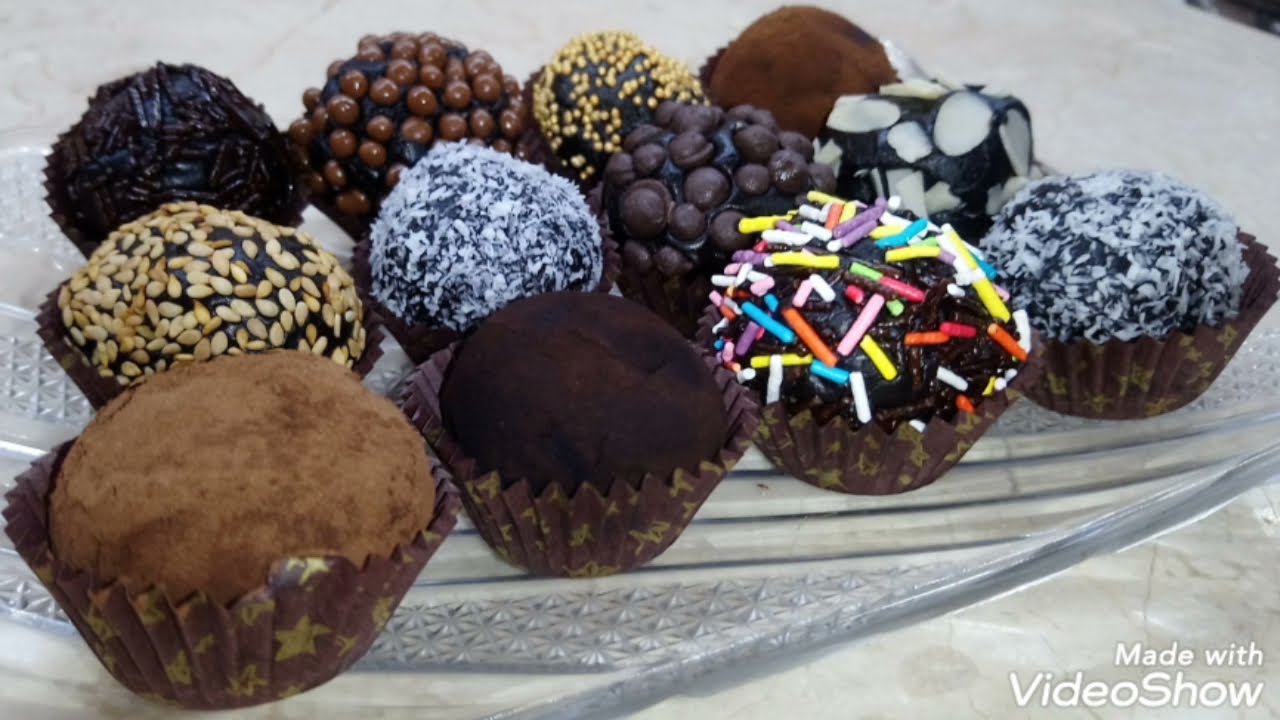 Recettes Brigadeiros truffes brésiliennes au chocolat بريكادوس تروف شوكولا بريزليان