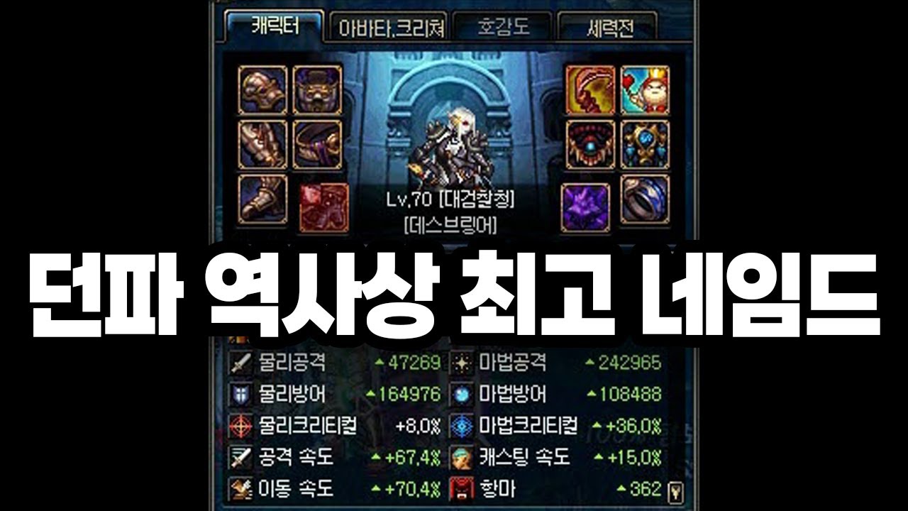 던파 역사상 최고 네임드 유저 '대검찰청'을 알아보자 (그때 그시절)