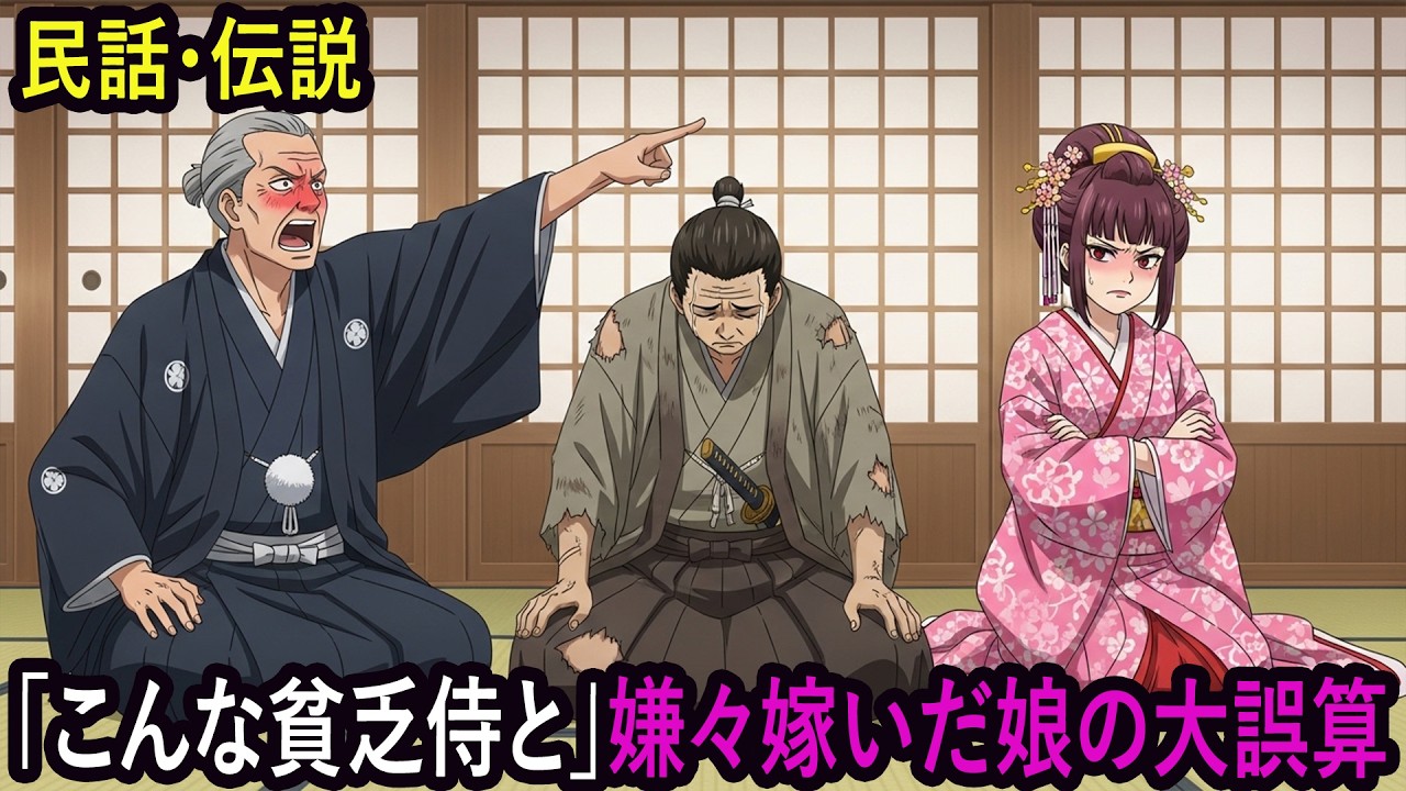 「こんな貧乏侍と」嫌々嫁いだ娘の大誤算 | 野談 | 伝説 | 昔話 | 説話 | 民話