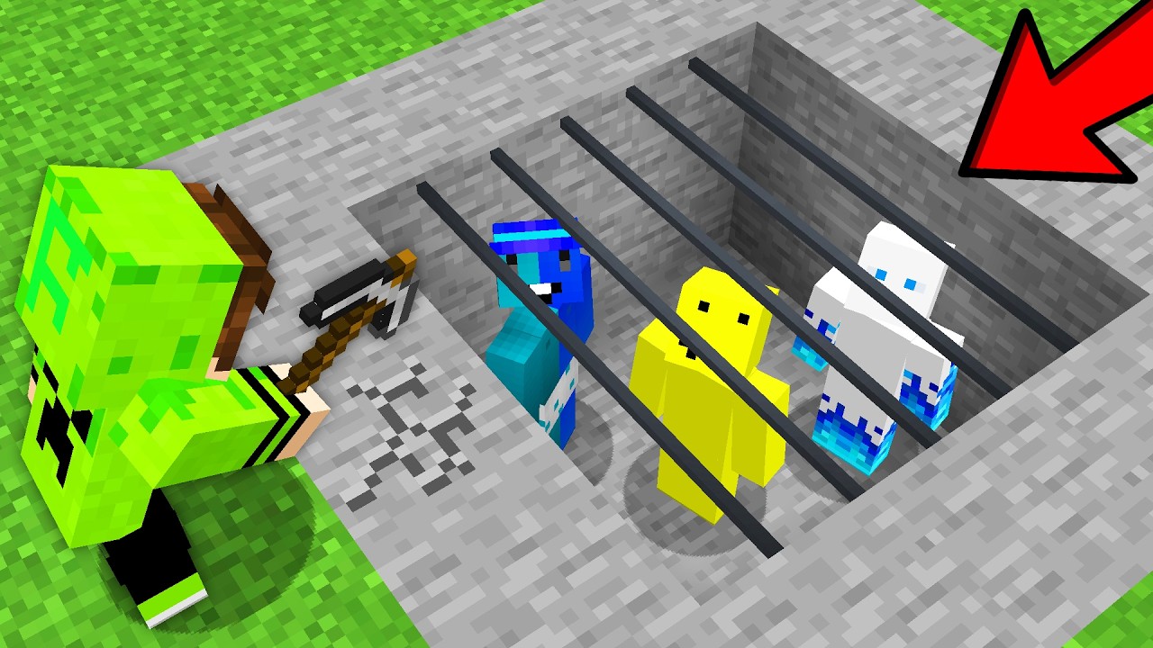 Спасаю своих ЗЛЫХ ДРУЗЕЙ из ОХРАНЯЕМОЙ ТЮРЬМЫ в Minecraft!