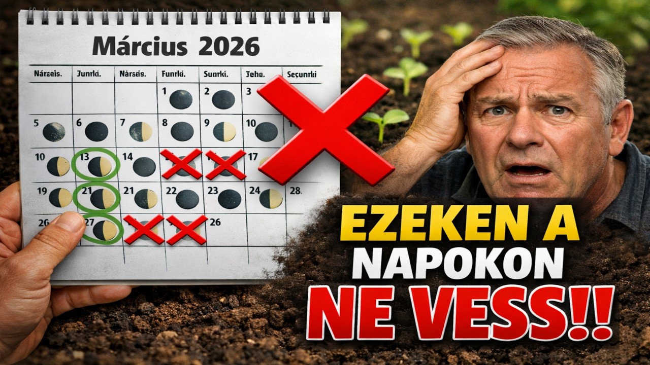 REKORD TERMÉS 2026-ban? A Titkos Márciusi Holdnaptár! Ezeken a napokon VESS, ezeken NE!