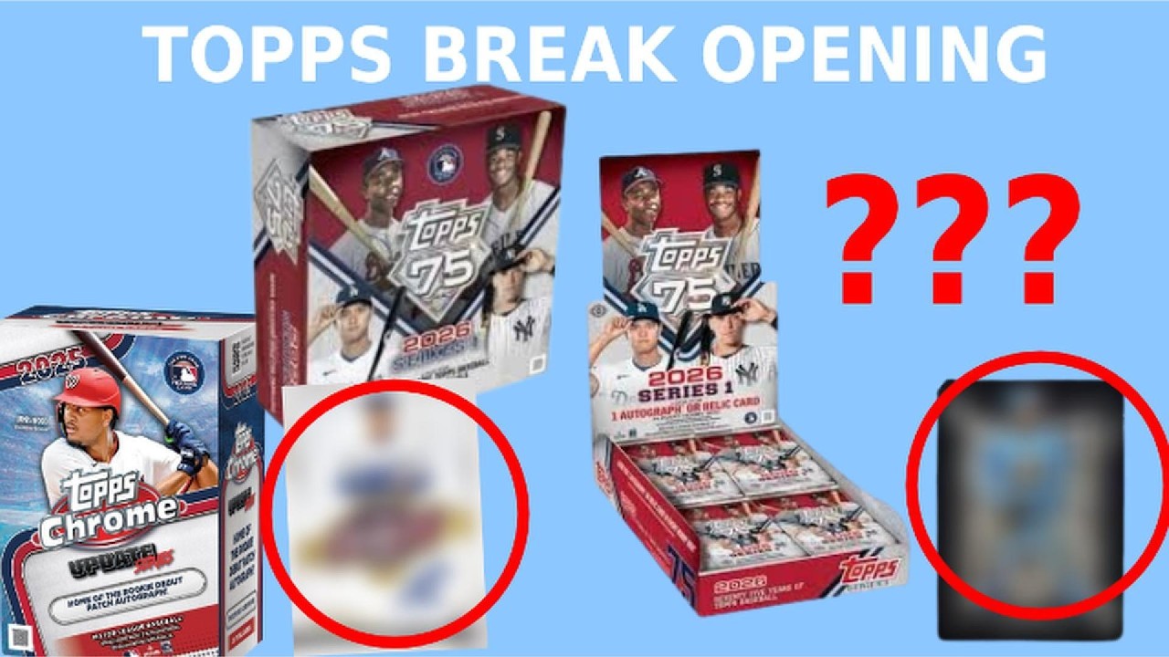 Opening up 2026 Series 1 Hobby and mega box plus a Topps 2025 Chrome updated