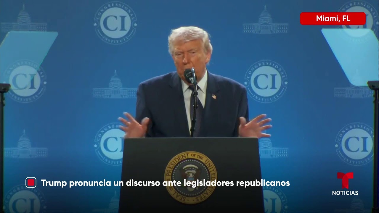Trump le habla a republicanos en Doral para definir la agenda del partido. | 03-09-2026