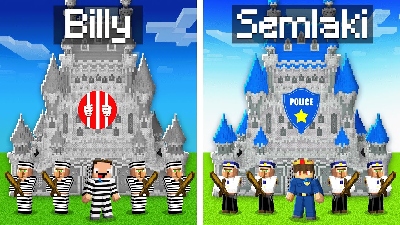 Semlaki POLIZEI vs Billy RÄUBER KÖNIGREICH in Minecraft!
