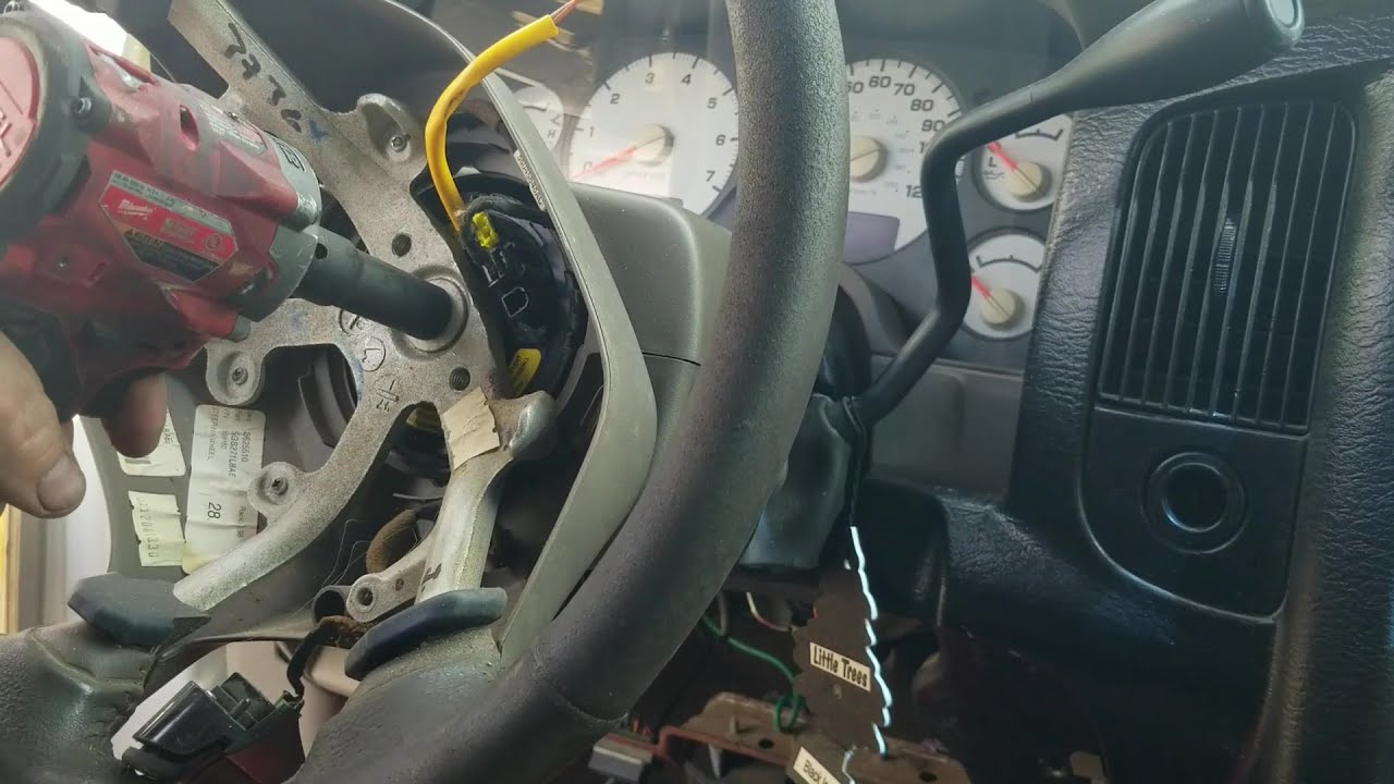 2002 Dodge Ram Steering Wheel and Airbag Removal | How to Remove