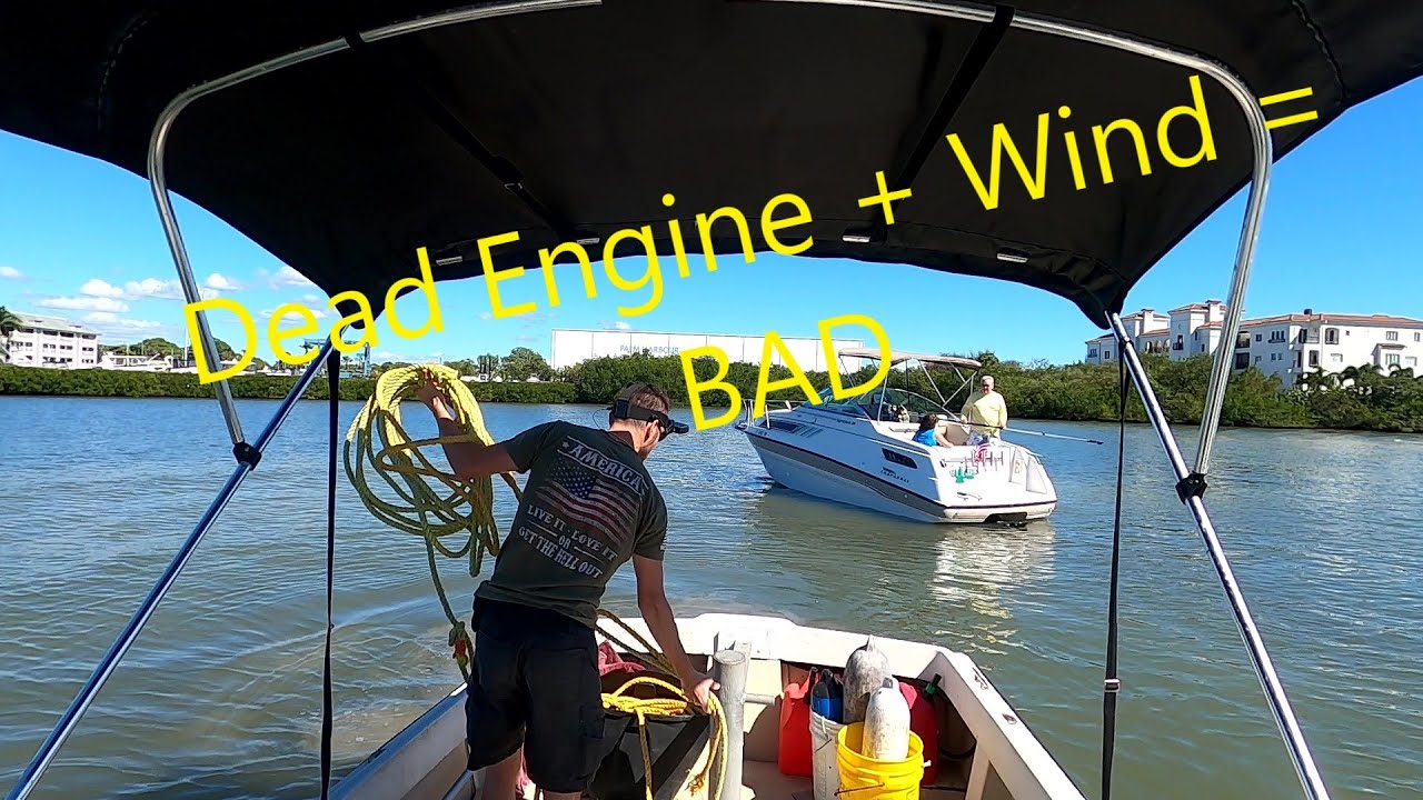 Dead Engine + Wind + Shallow Water = Call to TowBoat US