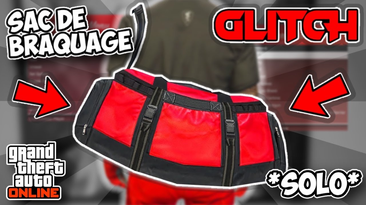 ✔(SOLO) AVOIR LE SAC DE BRAQUAGE ROUGE FACILEMENT | Gta 5 Online !