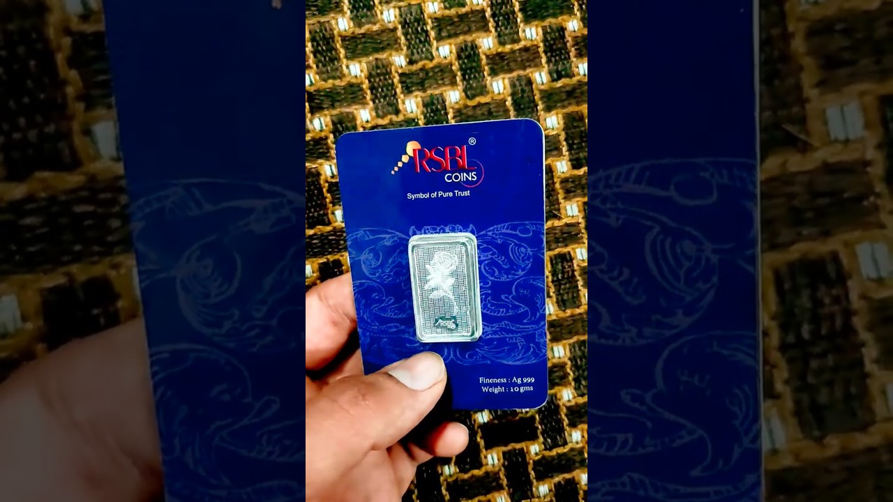Unboxing RSBL Silver Bar of 10 Grams in 24Kt 999 Purity #unboxing #silvercoins #silver #unbox #viral