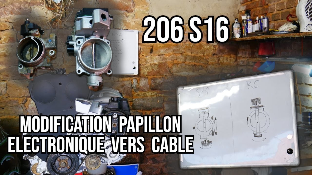 [Modification papillon 206 RC] pour passage à câble