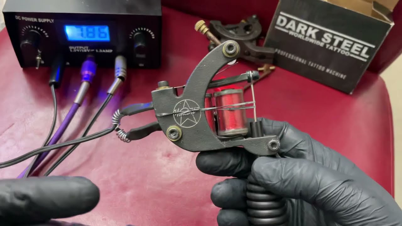 TATOUAGE DEBUTANT 💉 LE SECRET D’UNE  MACHINES A BOBINES AJUSTEMENT ET PERFECTION  ✅😱
